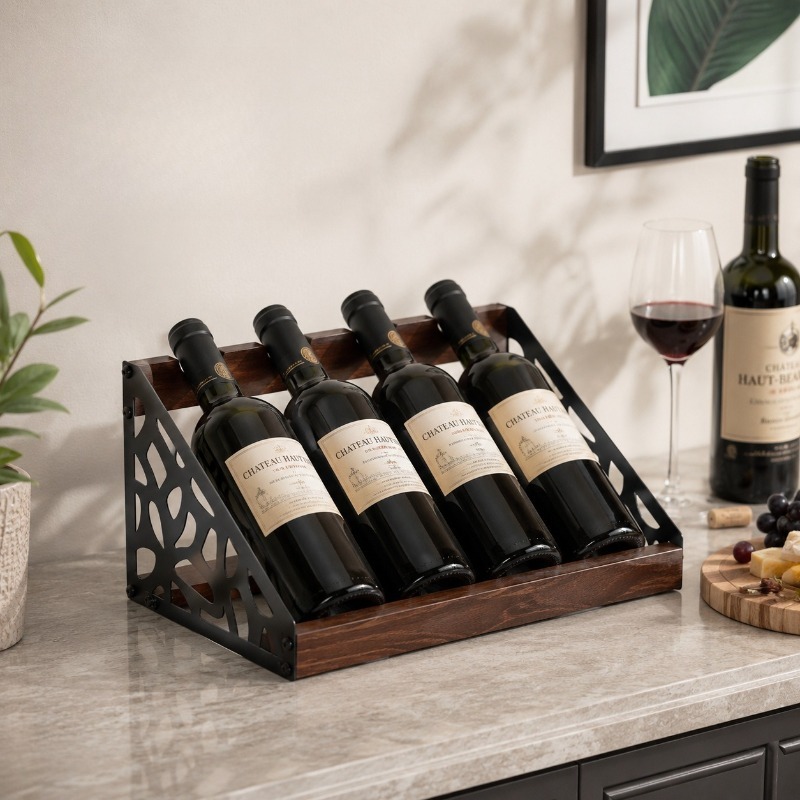 Home Bar Shelves - Деревянная винная полка для домашнего бара,
