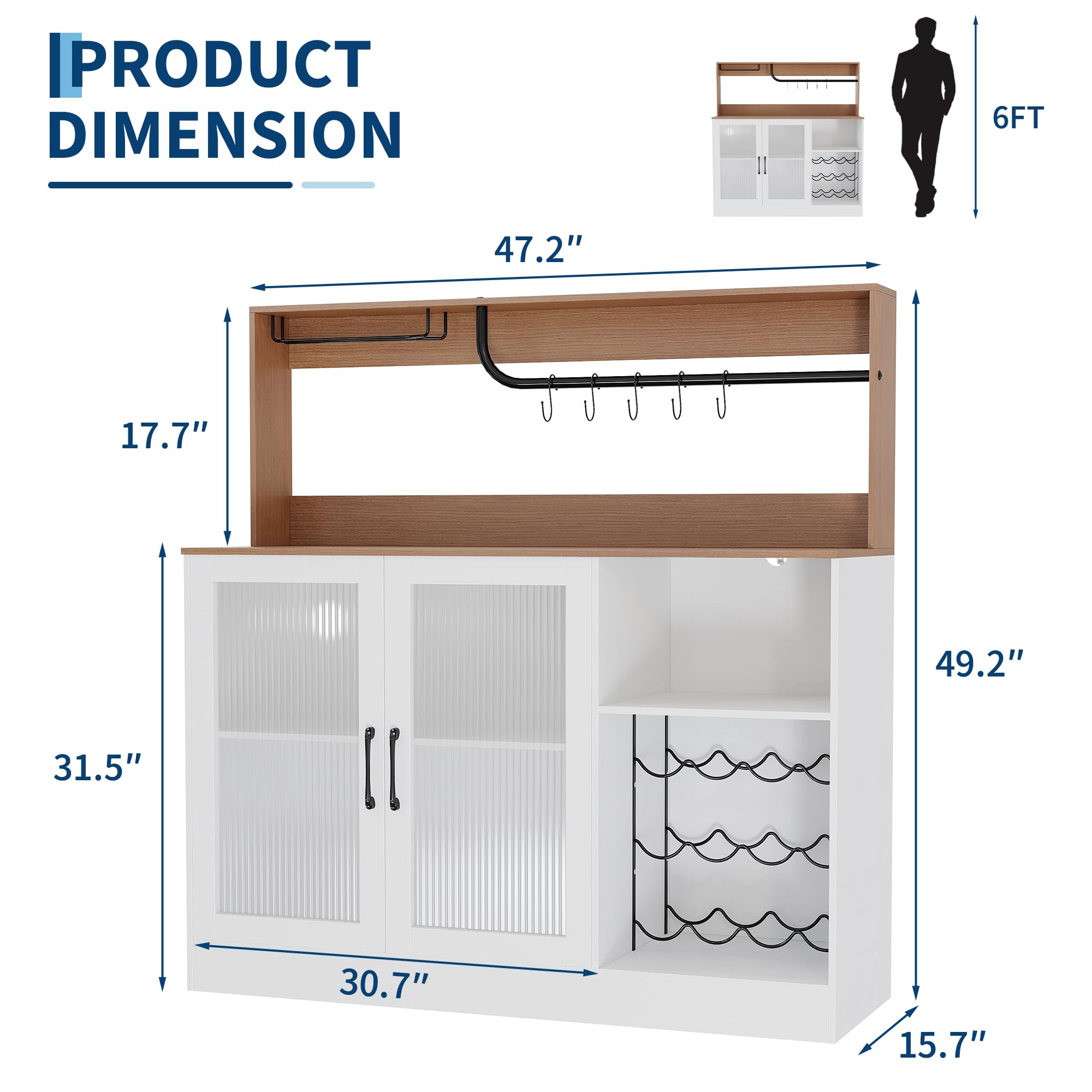 Винный барный шкаф с LED-подсв – обзор и цена Home Bar Shelves