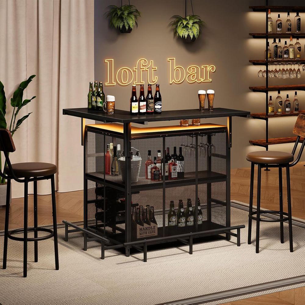Барная стойка для дома, L-обра – обзор и цена Home Bar Shelves