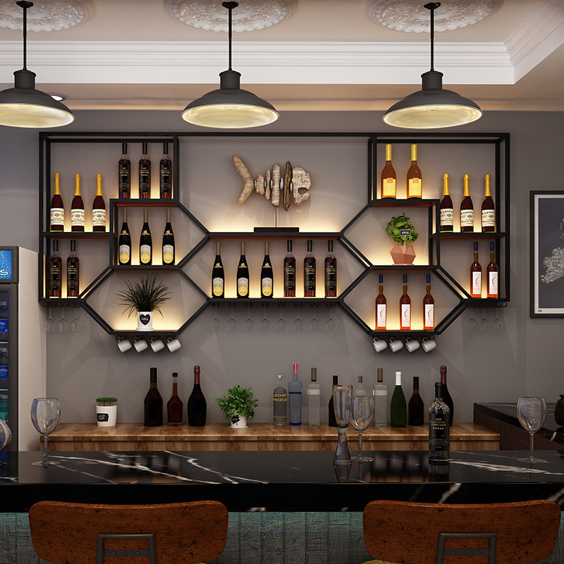 Металлические полки, винный шк – обзор и цена Home Bar Shelves