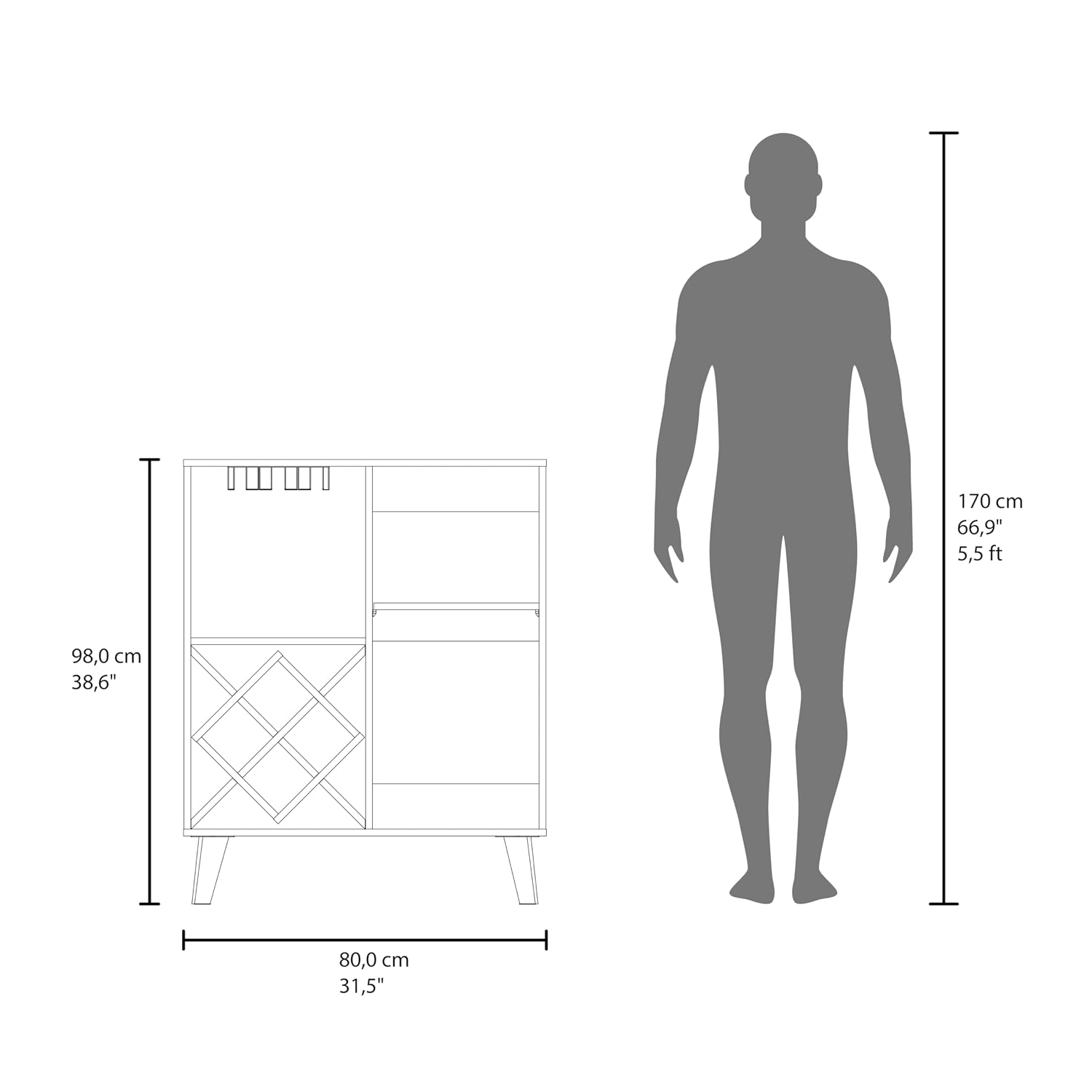 Дубовый синий барный шкаф с 4  – обзор и цена Home Bar Shelves